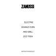 ZANUSSI ZCE7700C Owners Manual