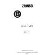 ZANUSSI ZGT1SEK-A Owners Manual