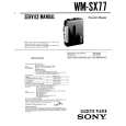 SONY WMSX77 Instrukcja Serwisowa