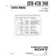 SONY CFD470 Manual de Servicio