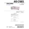 SONY AVDC700ES Owners Manual