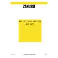 ZANUSSI DA4152 Owners Manual