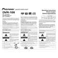 PIONEER DVR-109/KBXV Manual de Usuario