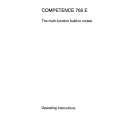 AEG Competence 765 E Owners Manual