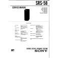 SONY SRS58PC Owners Manual