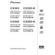 PIONEER X-CX505-K/TDXJ/RB Manual de Usuario