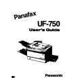 PANASONIC UF750 Owners Manual