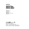 SONY MSW-900 VOLUME 1 Service Manual