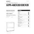 SONY KPR-46EX20 Owners Manual