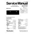 TECHNICS RS-X101 Service Manual