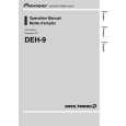 PIONEER DEH-9/XS/UC Owners Manual