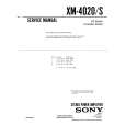 SONY XM-S Manual de Servicio