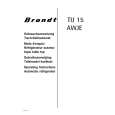 BRANDT TU15AWJE Owners Manual