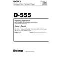 SONY D-555 Instrukcja Obsługi
