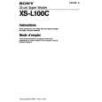 SONY XS-L100C Owners Manual