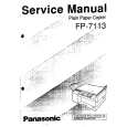 PANASONIC FP7713 Owners Manual