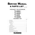 CASIO TV600C Service Manual