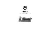 NADY AUDIO UHF-3 Instrukcja Obsługi