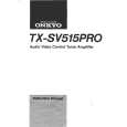 ONKYO TXSV515PRO Owners Manual