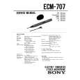 SONY ECM707 Service Manual