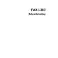 CANON FAX-L360 Skrócona Instrukcja Obsługi