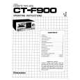 PIONEER CT-F900 Owners Manual