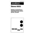 NORDMENDE STEREO 5002 Owners Manual