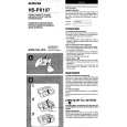 AIWA HSPX107 Manual de Usuario