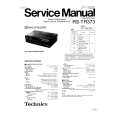 TECHNICS RSTR373 Service Manual