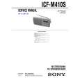 SONY ICFM410S Manual de Servicio
