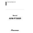 PIONEER AVM-P7000R Owners Manual