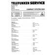 TELEFUNKEN 3000 COMPACT SYSTEM Service Manual