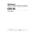 ROLAND GS-6 Instrukcja Obsługi