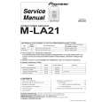 PIONEER M-LA21/DDXCN/AR Manual de Servicio
