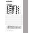 PIONEER S-IW831-LR/XTM/UC Owners Manual