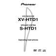 PIONEER XV-HTD1/YPWXJ Owners Manual