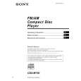 SONY CDX-M730 Owners Manual