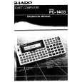 SHARP PC1403 Owners Manual