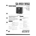 SONY SAW552 Instrukcja Serwisowa
