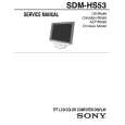 SONY SDMHS53FR Owners Manual
