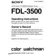 SONY FDL-3500 Owners Manual