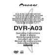 PIONEER DVR-A03/KBXCN Owners Manual