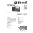 SONY ICFSW1000T Instrukcja Obsługi