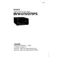 SONY BVWD75PS Owners Manual