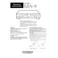 PIONEER MA9 Owners Manual