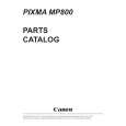 CANON PIXMA MP800 Catálogo de piezas