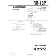 SONY RM1BP Manual de Servicio