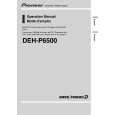 PIONEER DEH-P6500 Manual de Usuario