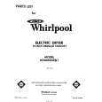 WHIRLPOOL LE3000XMW1 Catálogo de piezas