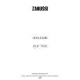 ZANUSSI ZGF7820X Owners Manual